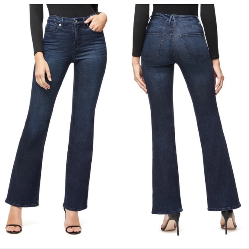 GOOD AMERICAN Good Flare 4/27 Blue025 Women’s Jeans GF103T